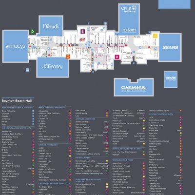 Boca Town Center Mall Map