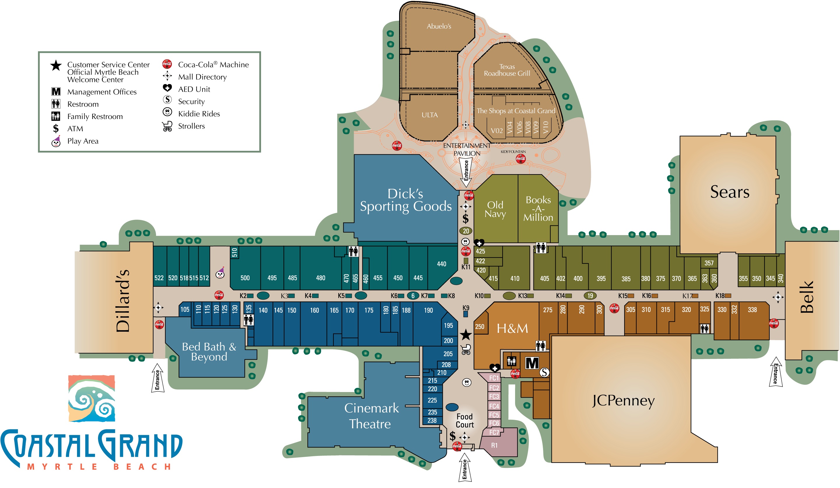 Coastal Grand Mall (140 stores) - shopping in Myrtle Beach, South ...