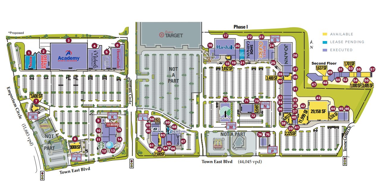 Town East Mall Map Market East Shopping Center (59 Stores) - Shopping In Mesquite, Texas Tx  75150 - Mallscenters