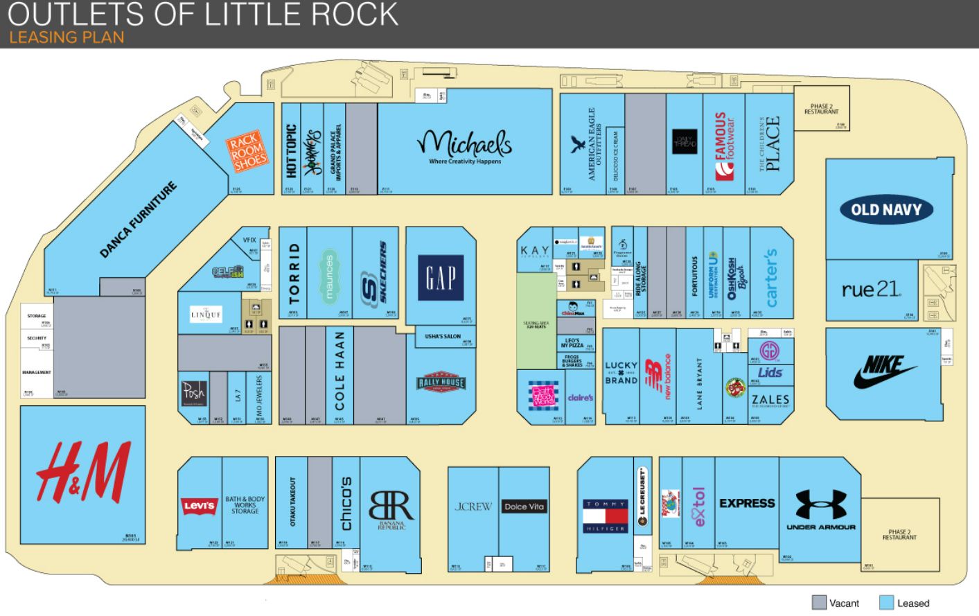 Outlets of little rock directory