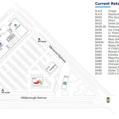 Ross Plaza plan - map of store locations