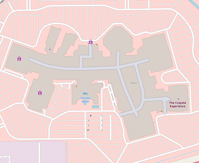 Center Map of The Florida Mall® - A Shopping Center In Orlando, FL