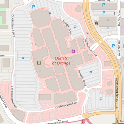 The Outlets at Orange plan - map of store locations